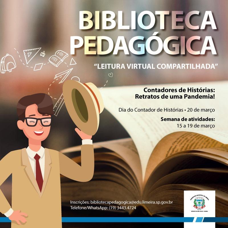 Biblioteca Pedagógica promove semana dedicada aos contadores de histórias