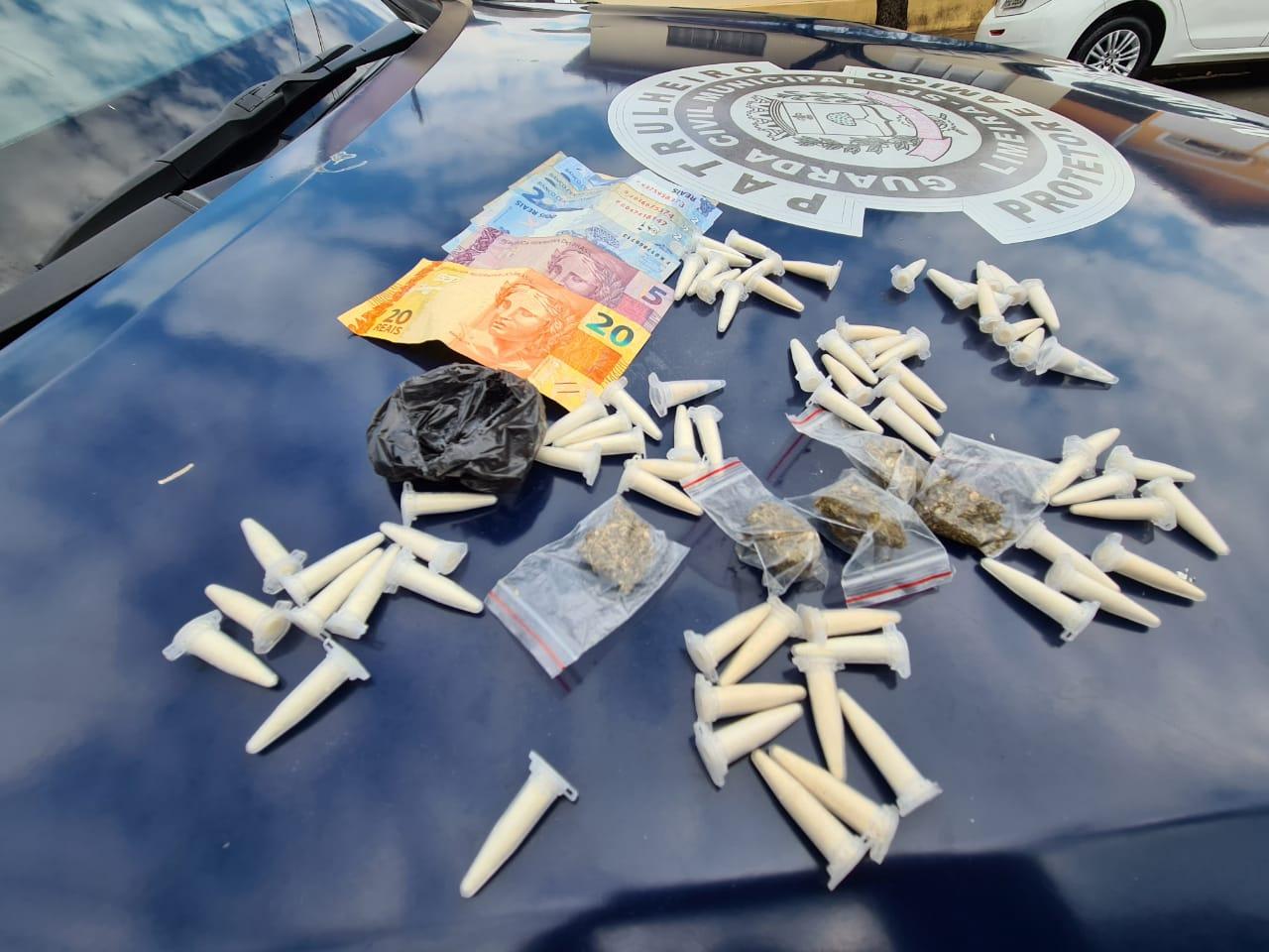 Durante patrulhamento, GCM apreende drogas no Profilurb, em Limeira