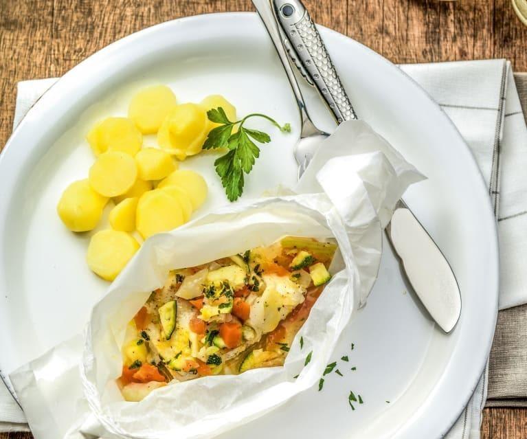 Receita de Peixe Assado no Papelote