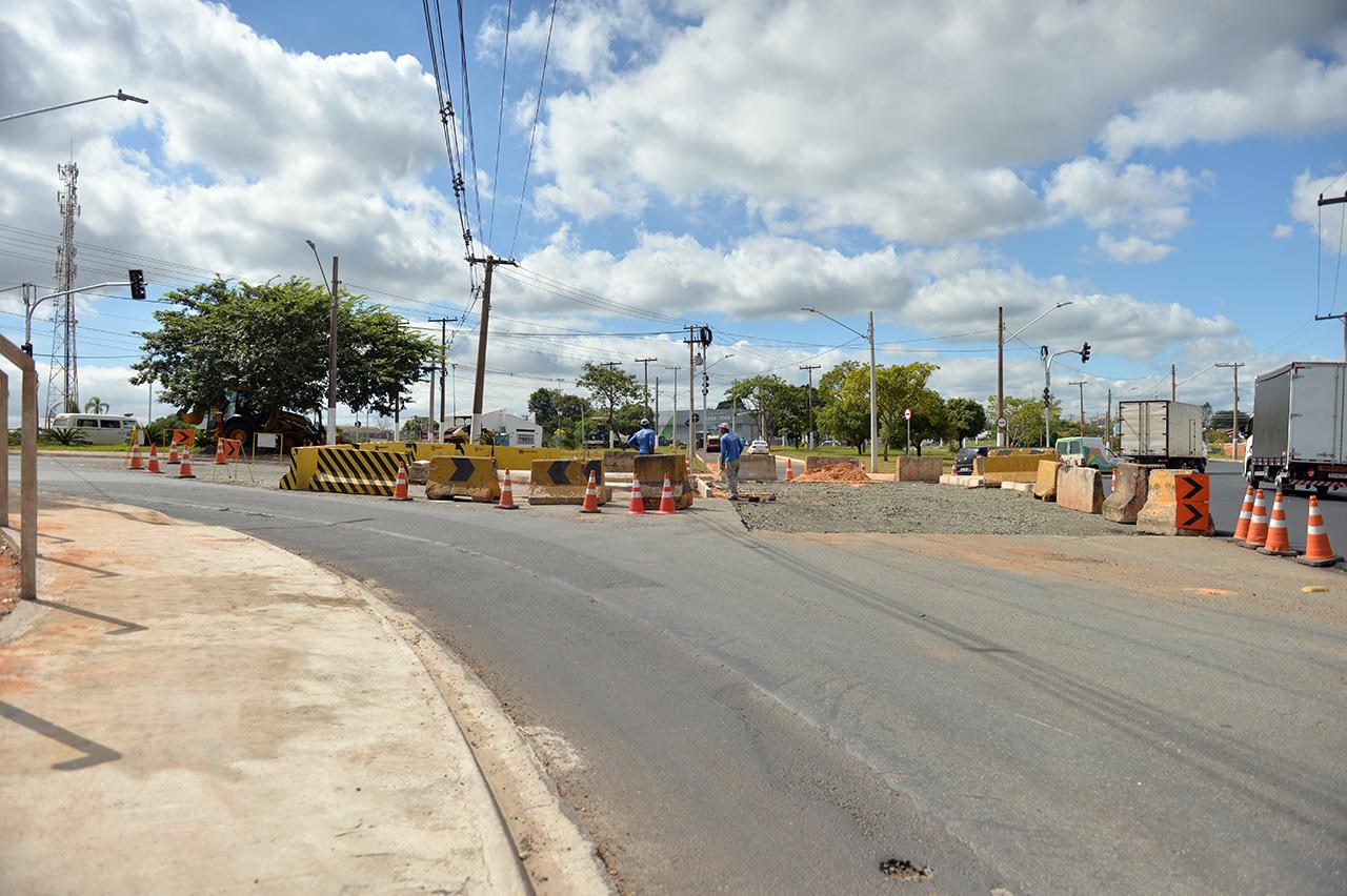Obras na Rotatória da Taba em Limeira avançam e beneficiarão motoristas e pedestres