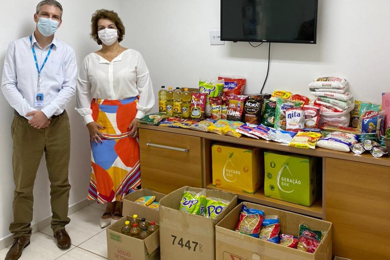 Fundo Social recebe doação de alimentos da BRK Ambiental