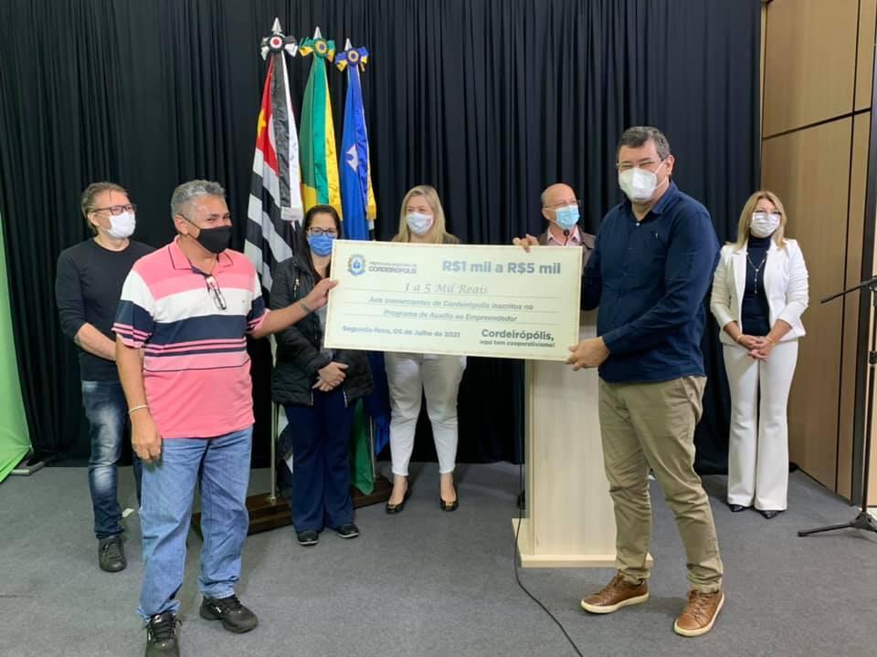 Prefeitura inicia pagamento do Auxílio Emergencial para comerciantes em Cordeirópolis