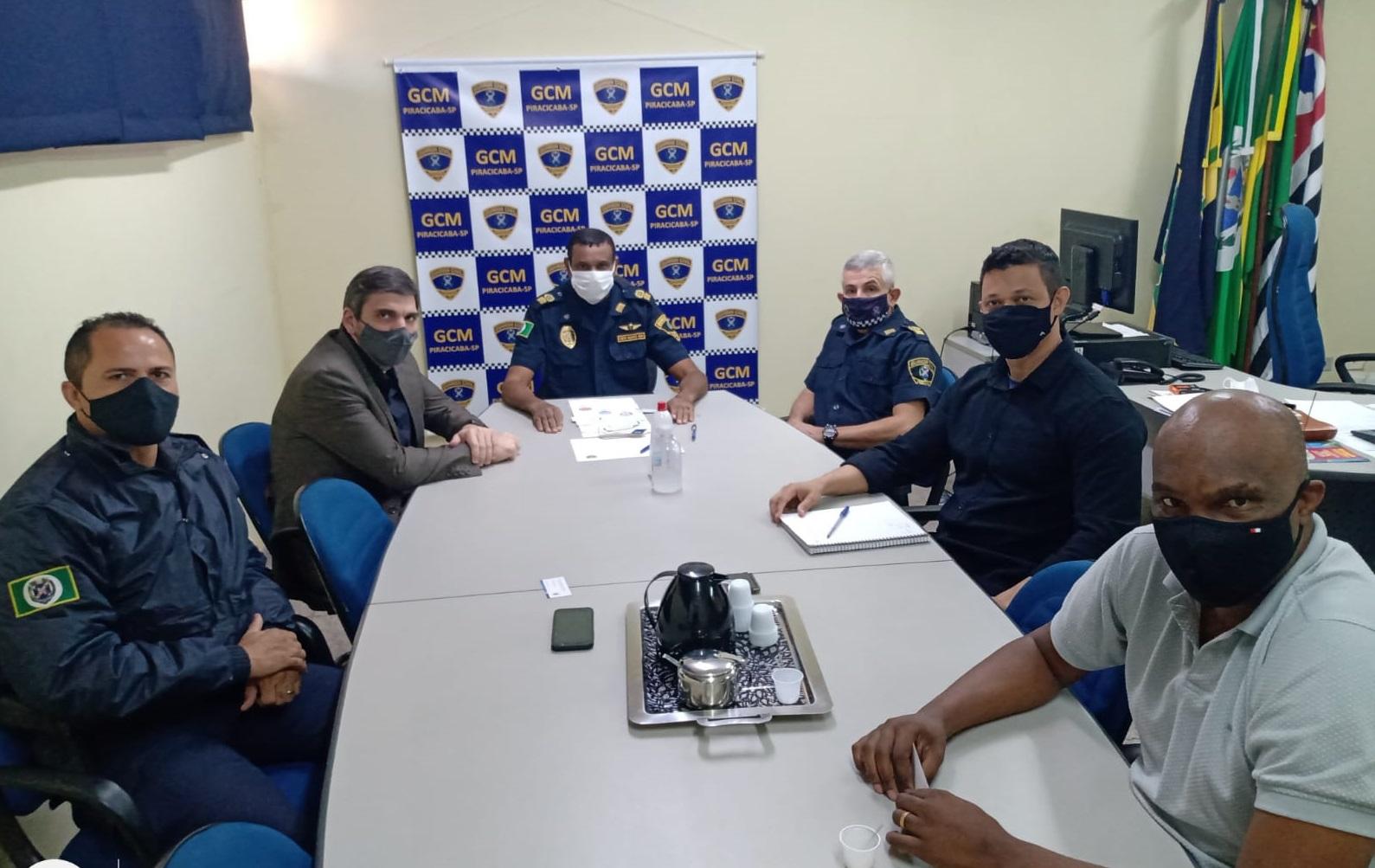 Secretário de Segurança Pública de Limeira reúne-se com comando da GCM de Piracicaba