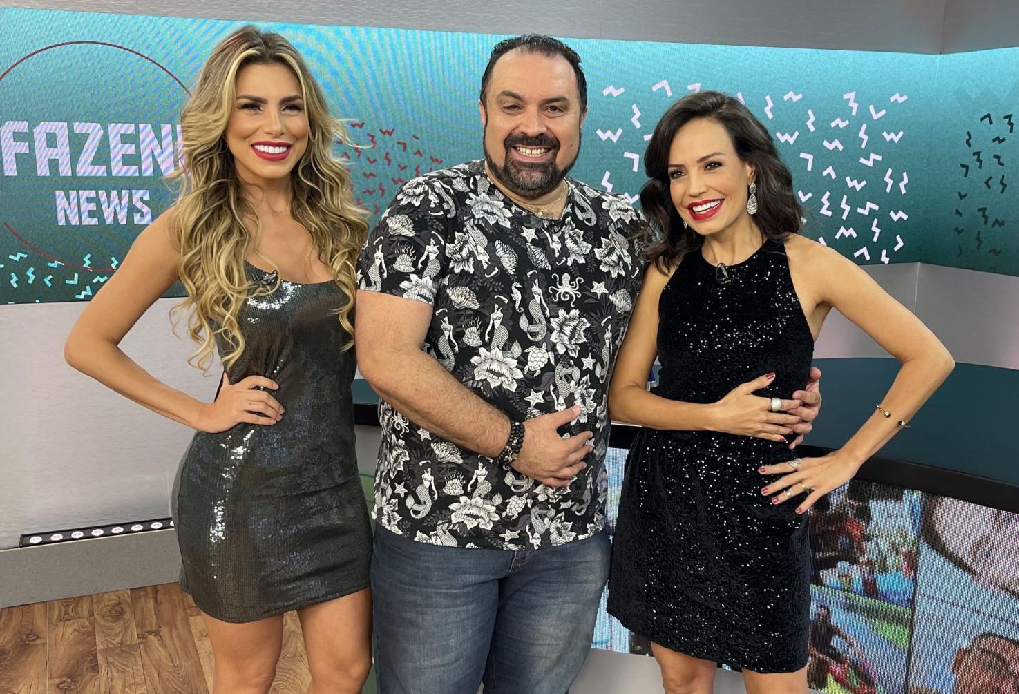 Ex Peoa Erika Schneider e Jornalista Renato Cipriano debatem rumos de A Fazenda 13 em Programa de TV