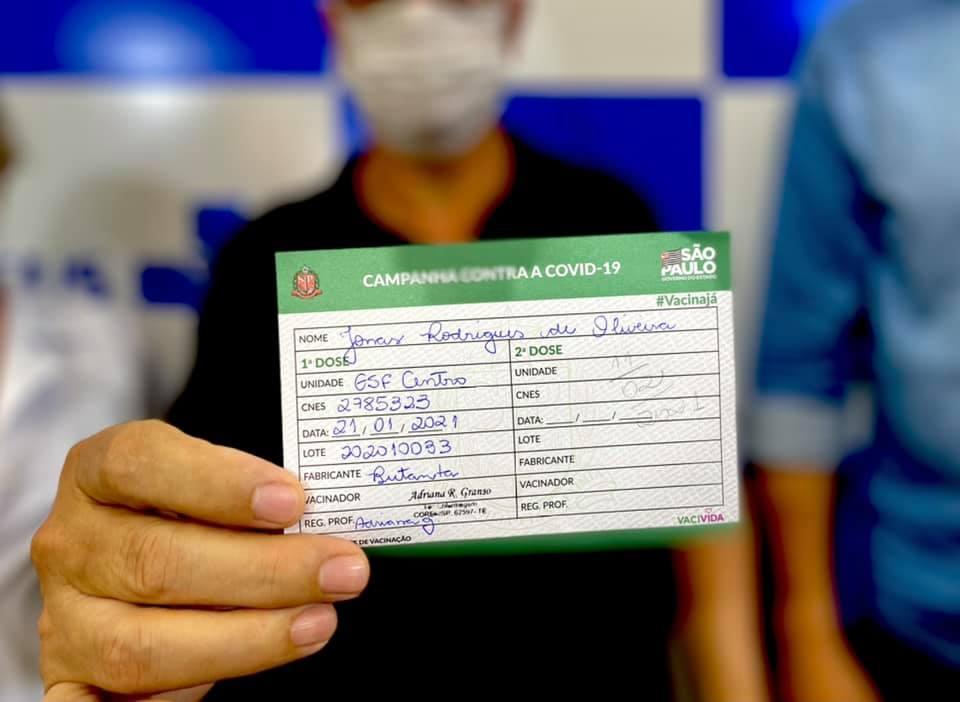 Um ano do início da vacinação em Cordeirópolis
