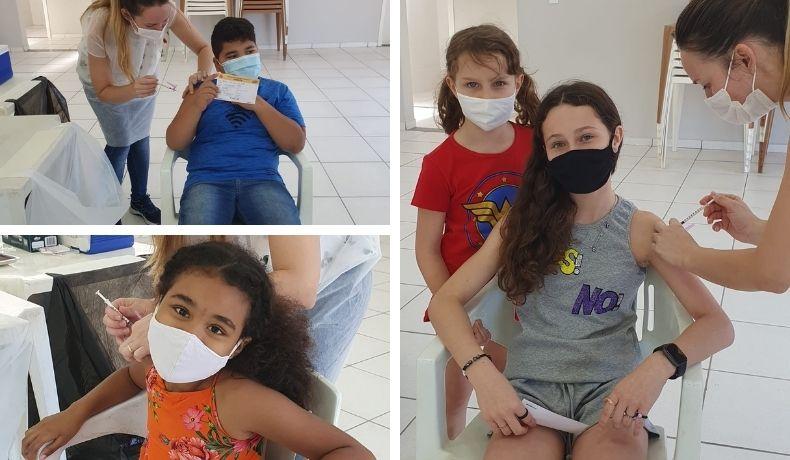 Hoje é dia de vacinar as crianças contra a Covid-19