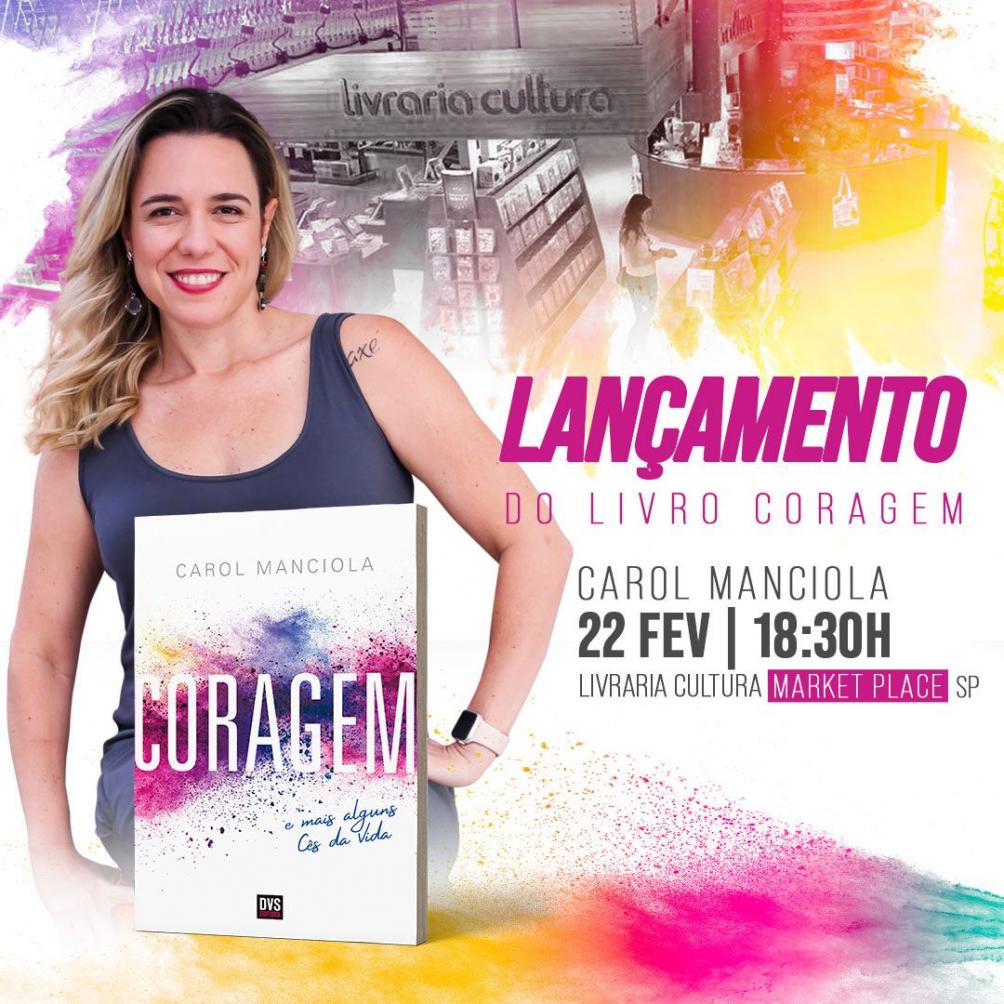Carol Manciola lança livro com sessão de autógrafos em São Paulo