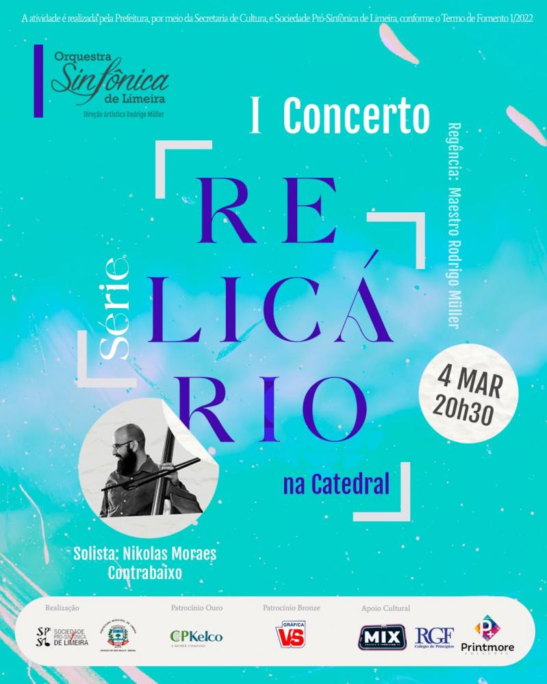 Série Relicário traz concerto gratuito na Catedral de Limeira