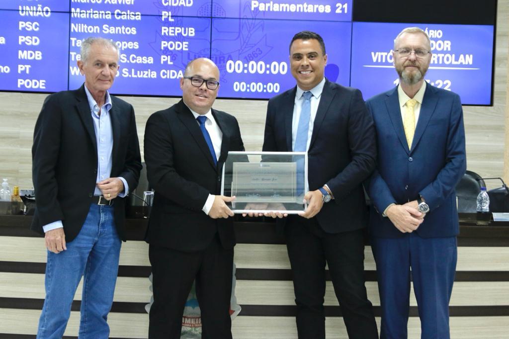 Empresário dono de transportadora de GLP recebe título de Cidadão Limeirense