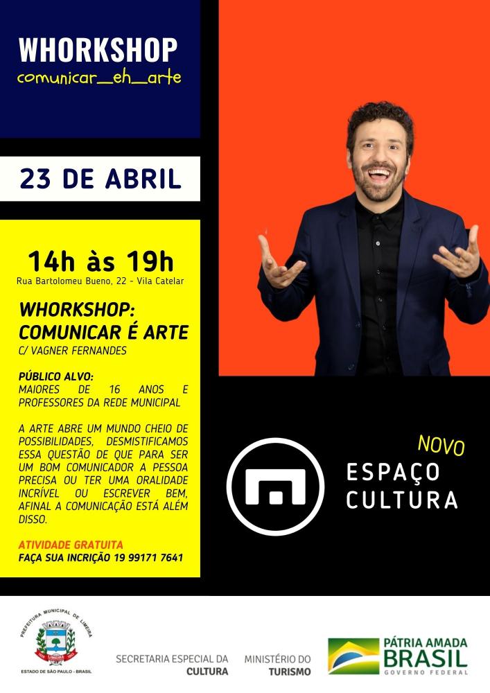 Workshop gratuito aborda arte como ferramenta de comunicação