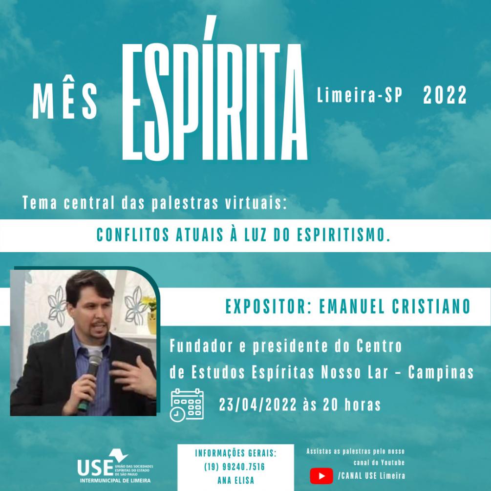 Encerramento do Mês Espírita de Limeira ocorre neste sábado