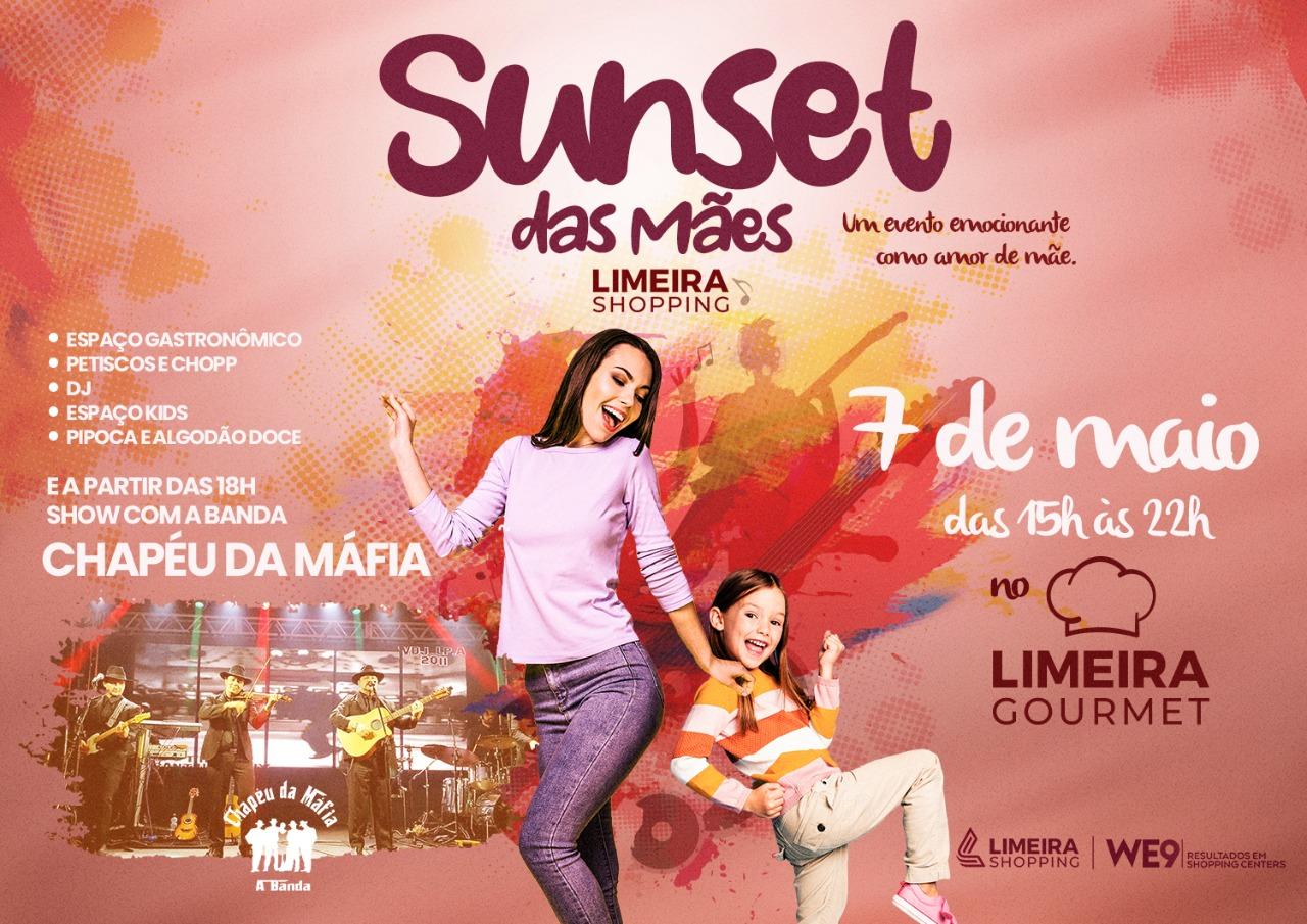 Limeira Shopping promove “Sunset das Mães” com show e opções gastronômicas
