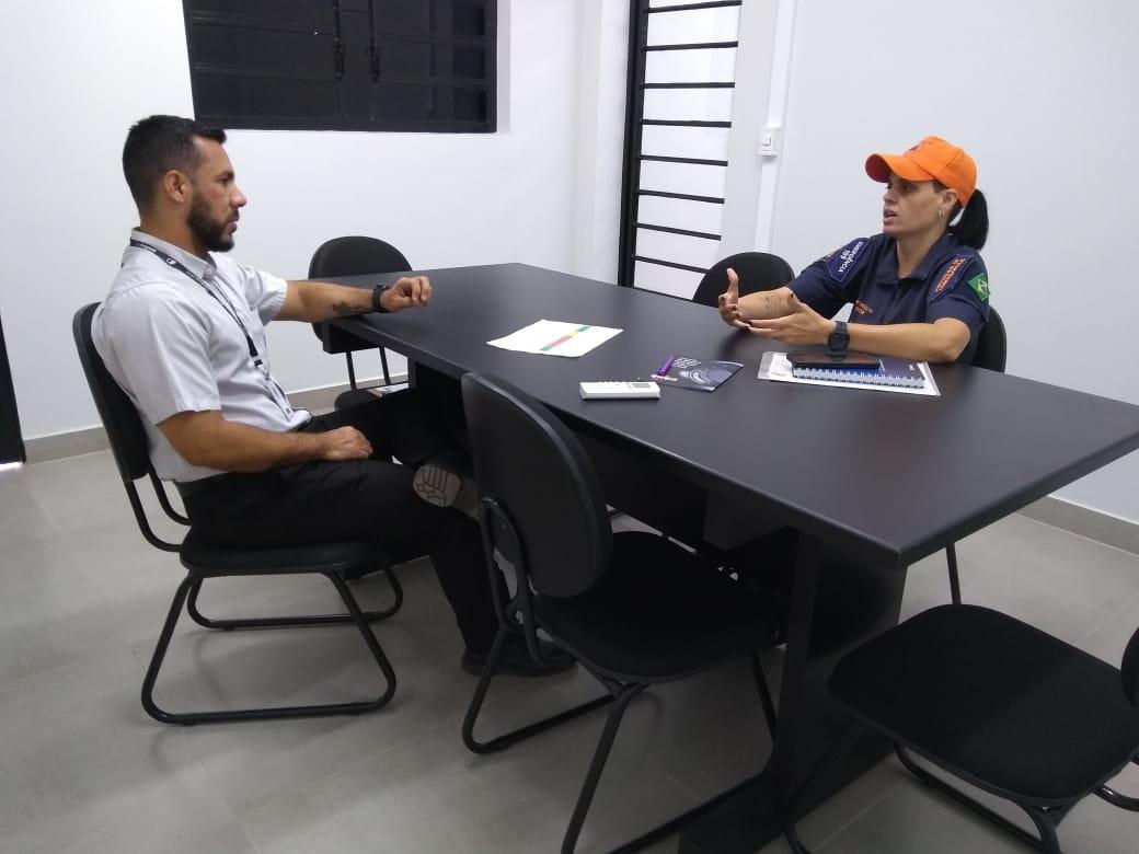 Defesa Civil de Cordeirópolis visita empresas do município