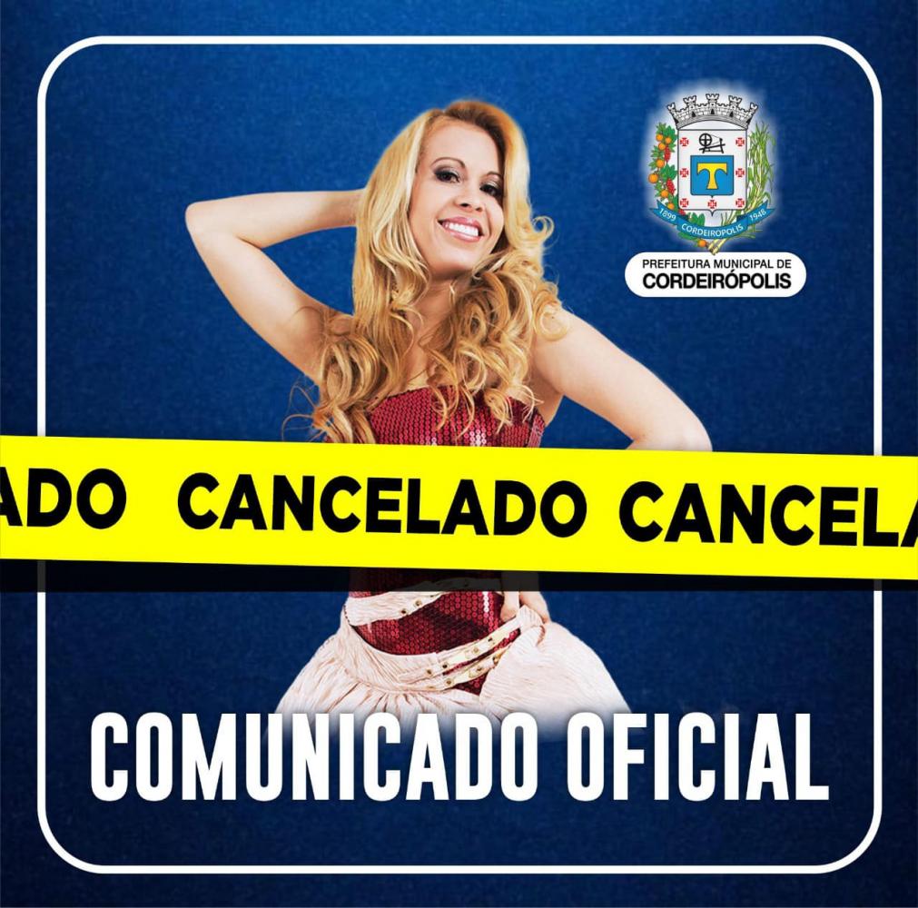 Show da cantora Joelma foi cancelado por motivos de saúde