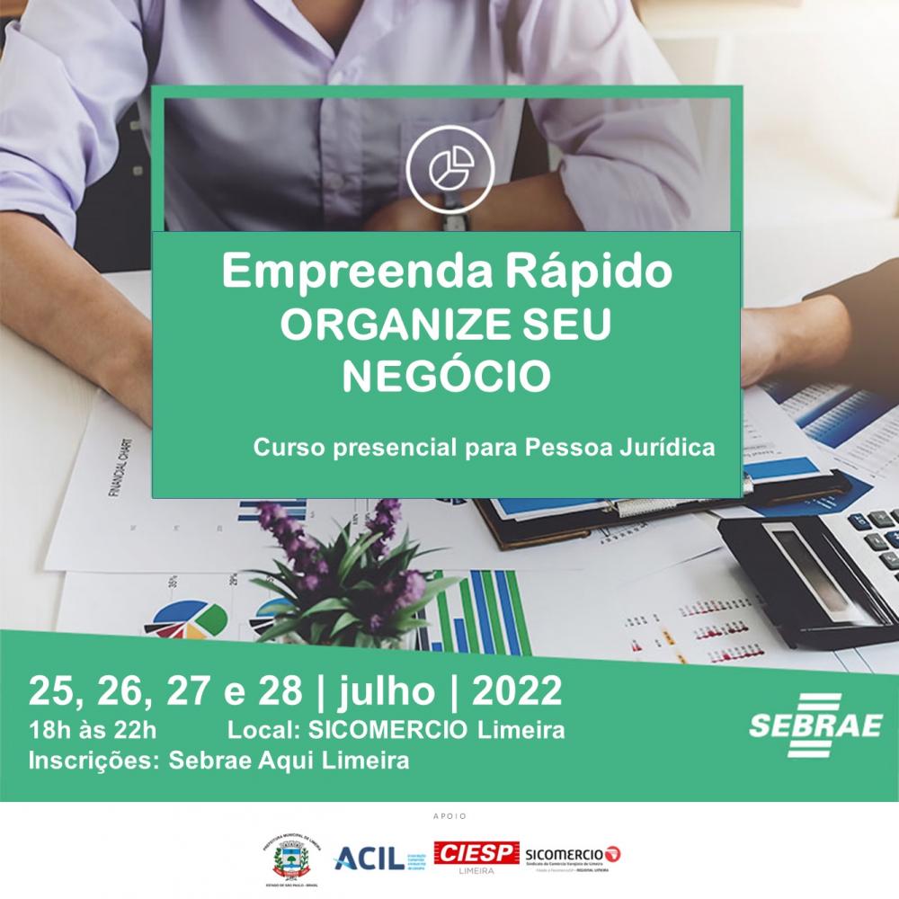 Sebrae abre inscrições para curso de organização dos negócios