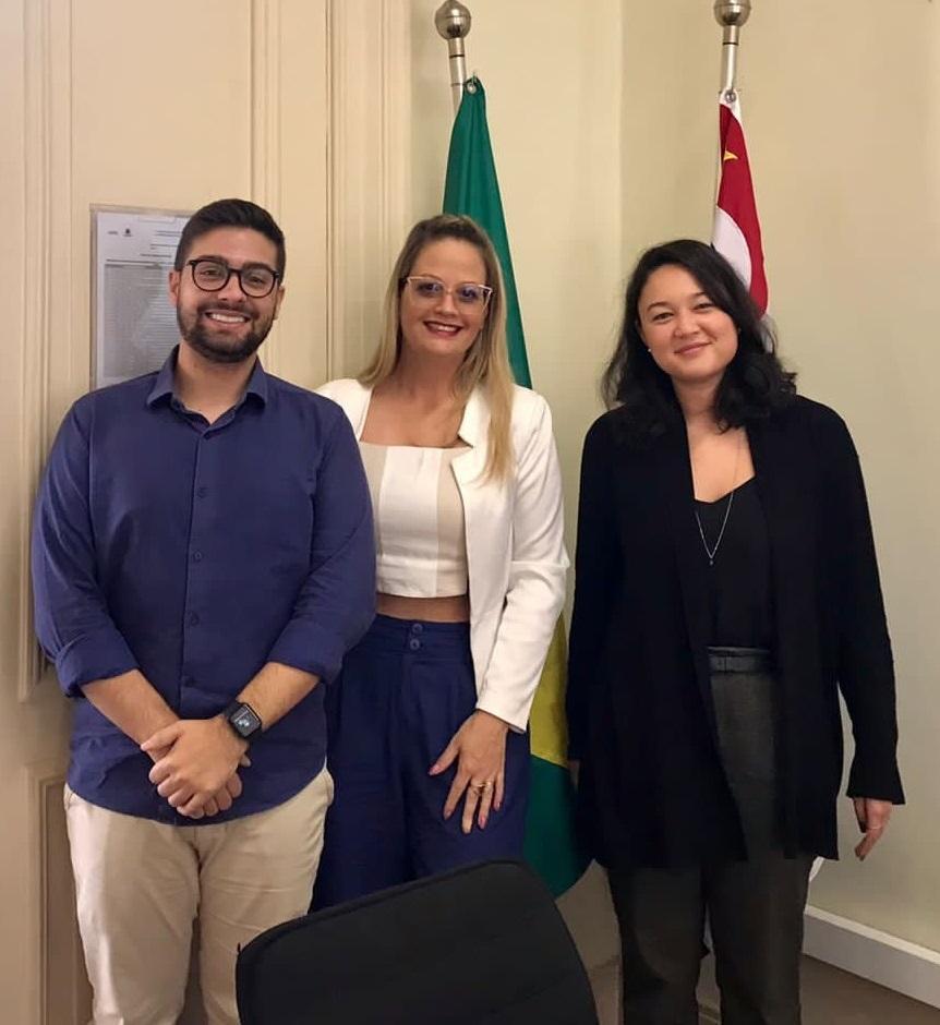 Primeira-dama de Cordeirópolis cumpre agenda na Secretaria de Educação do Estado