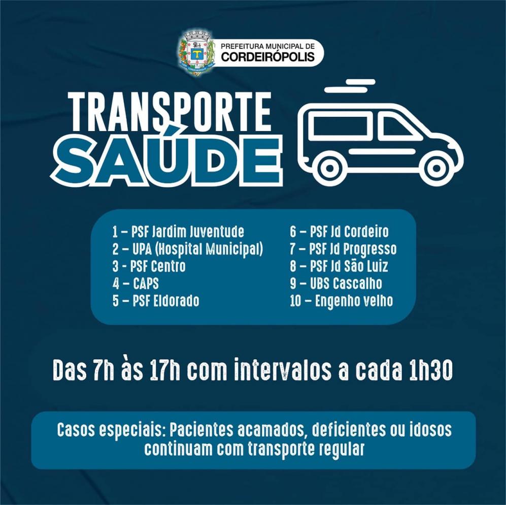 Transporte SUS em Cordeirópolis