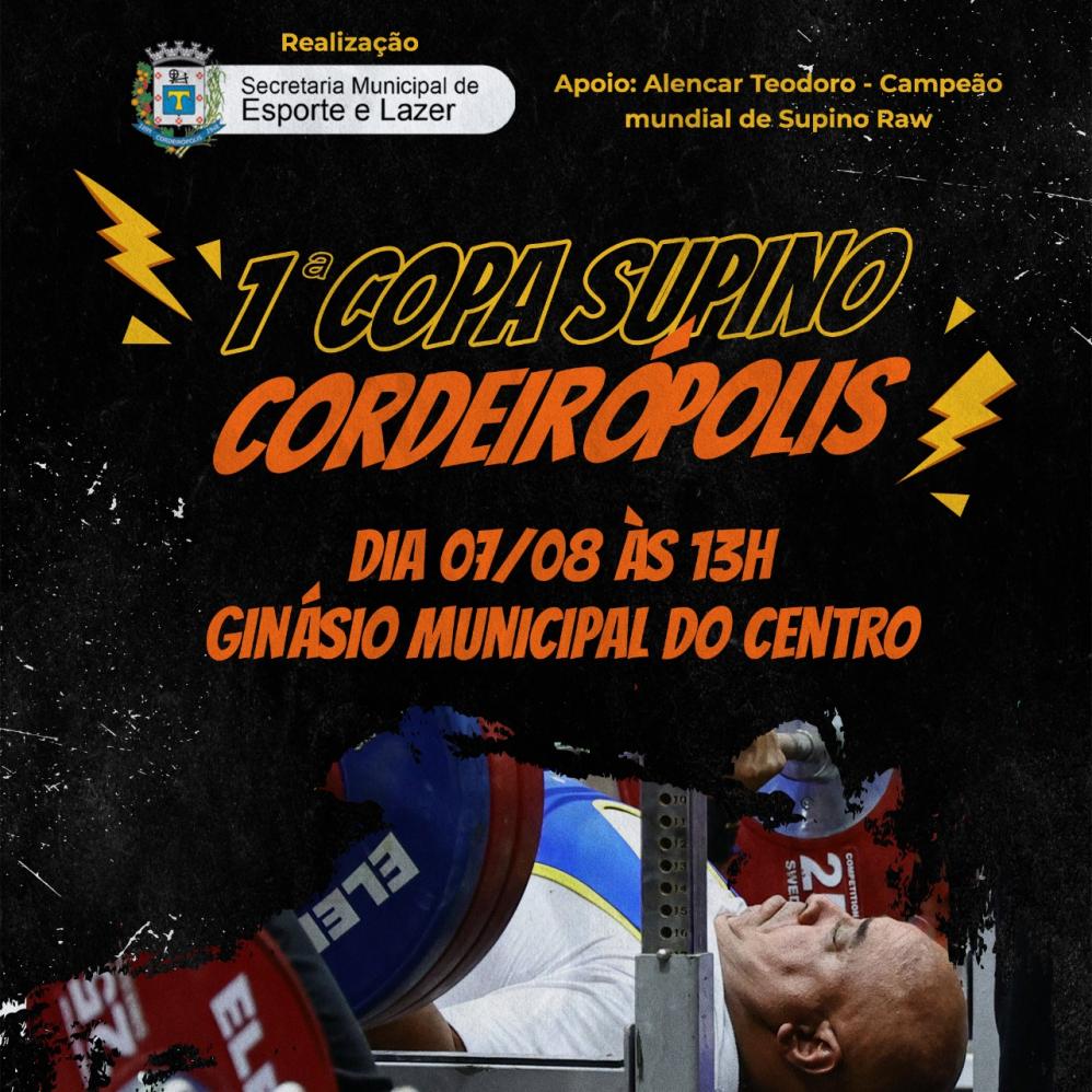 Cordeirópolis promove 1ª Copa de Supino da cidade