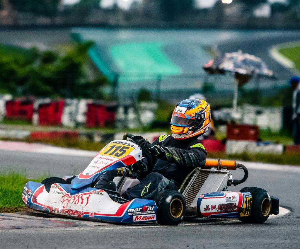João Pedro Orban corre etapa da Copa São Paulo de Kart KGV
