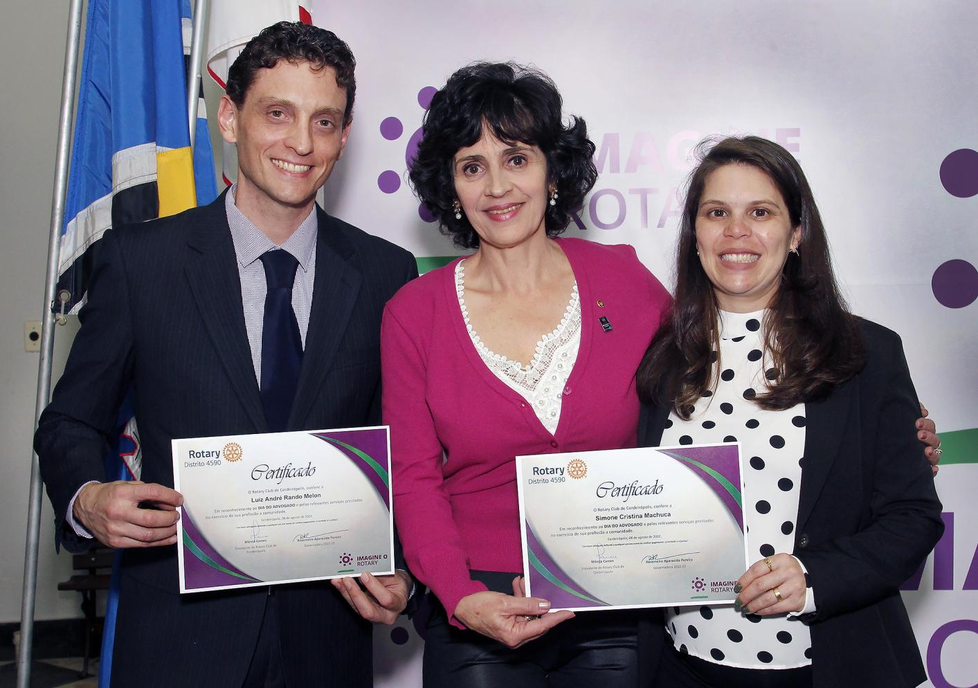 Rotary de Cordeirópolis presta homenagens a advogados