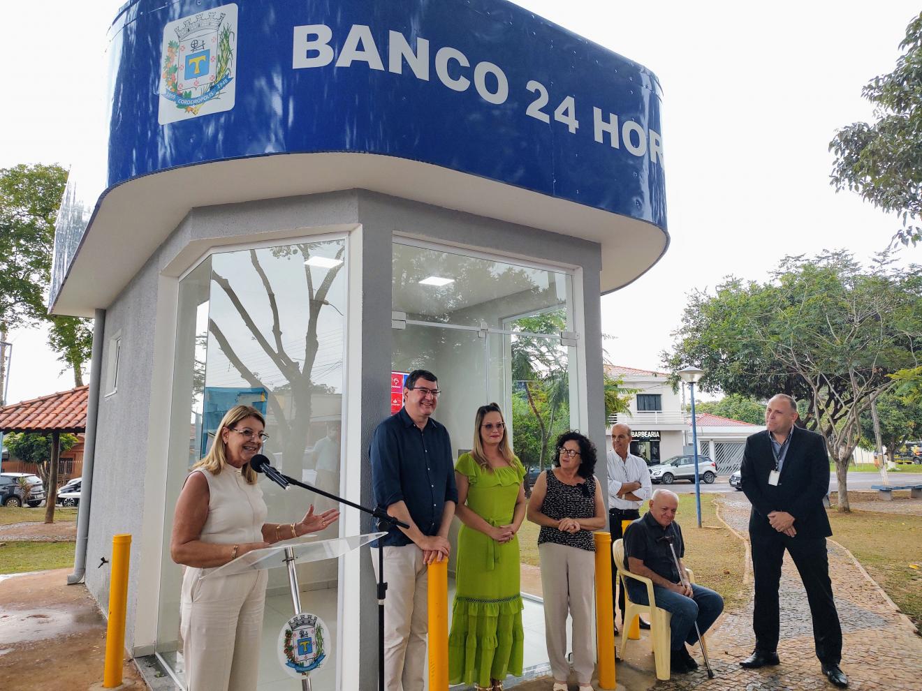 Unidade de Banco 24 Horas é inaugurada em Cordeirópolis