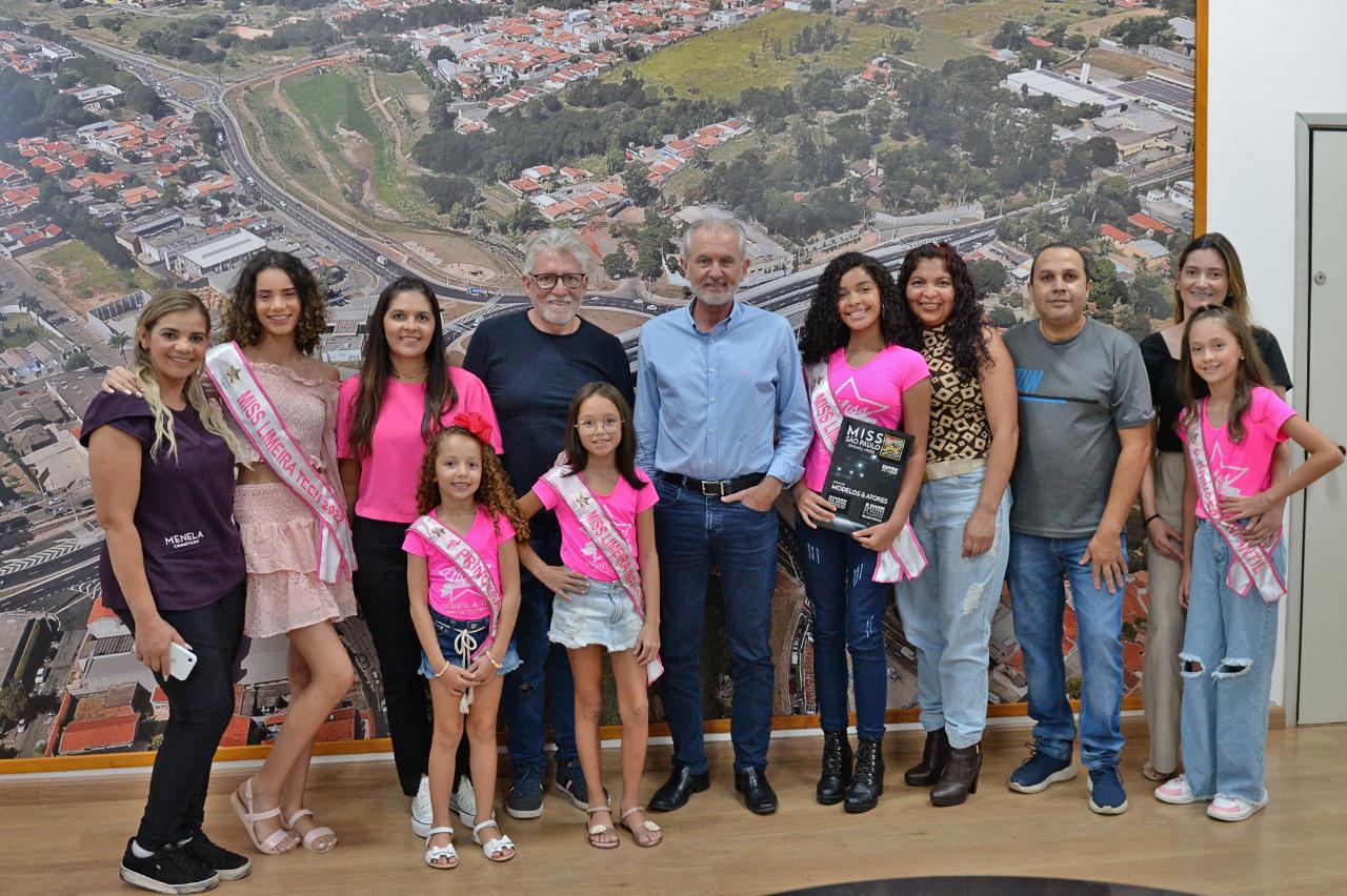 Prefeito de Limeira recebe misses selecionadas para concurso estadual