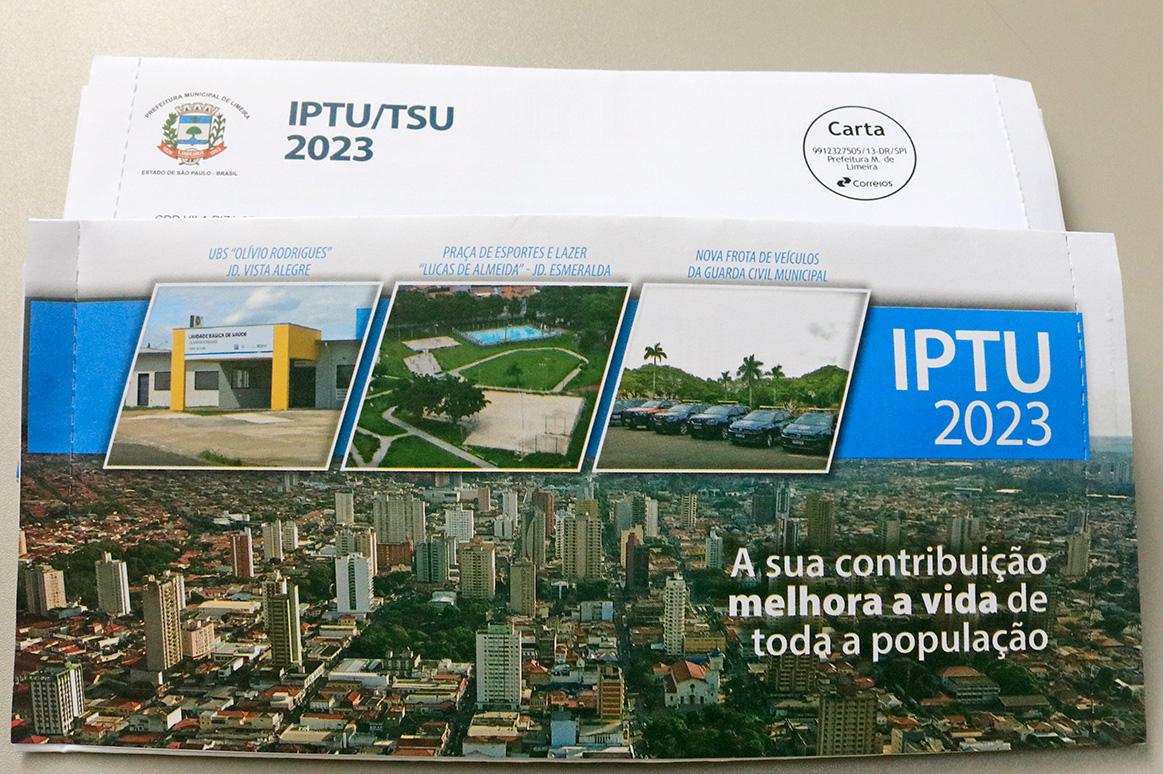 Quase 70% das guias de IPTU foram entregues em Limeira; vencimentos começam em abril