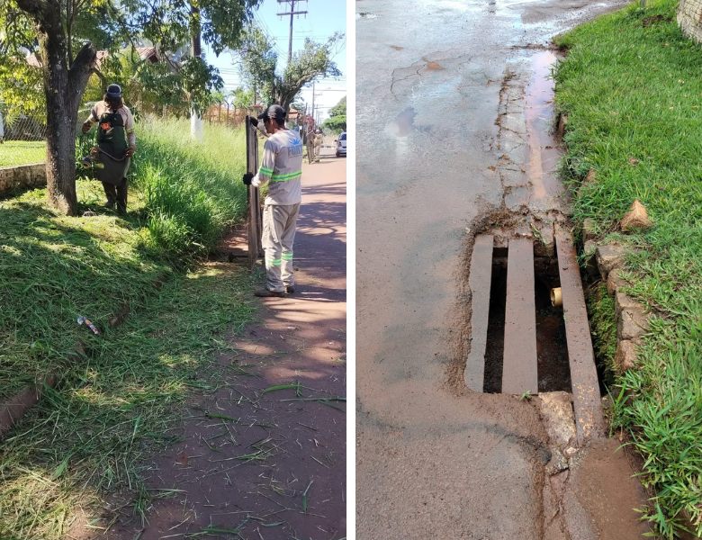 Cascalho recebe limpeza e manutenção