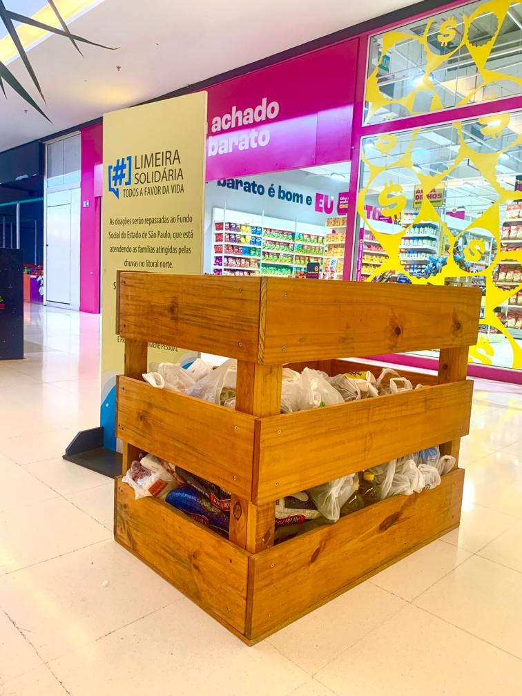 Limeira Shopping arrecada doações em prol dos desabrigados no litoral norte de São Paulo