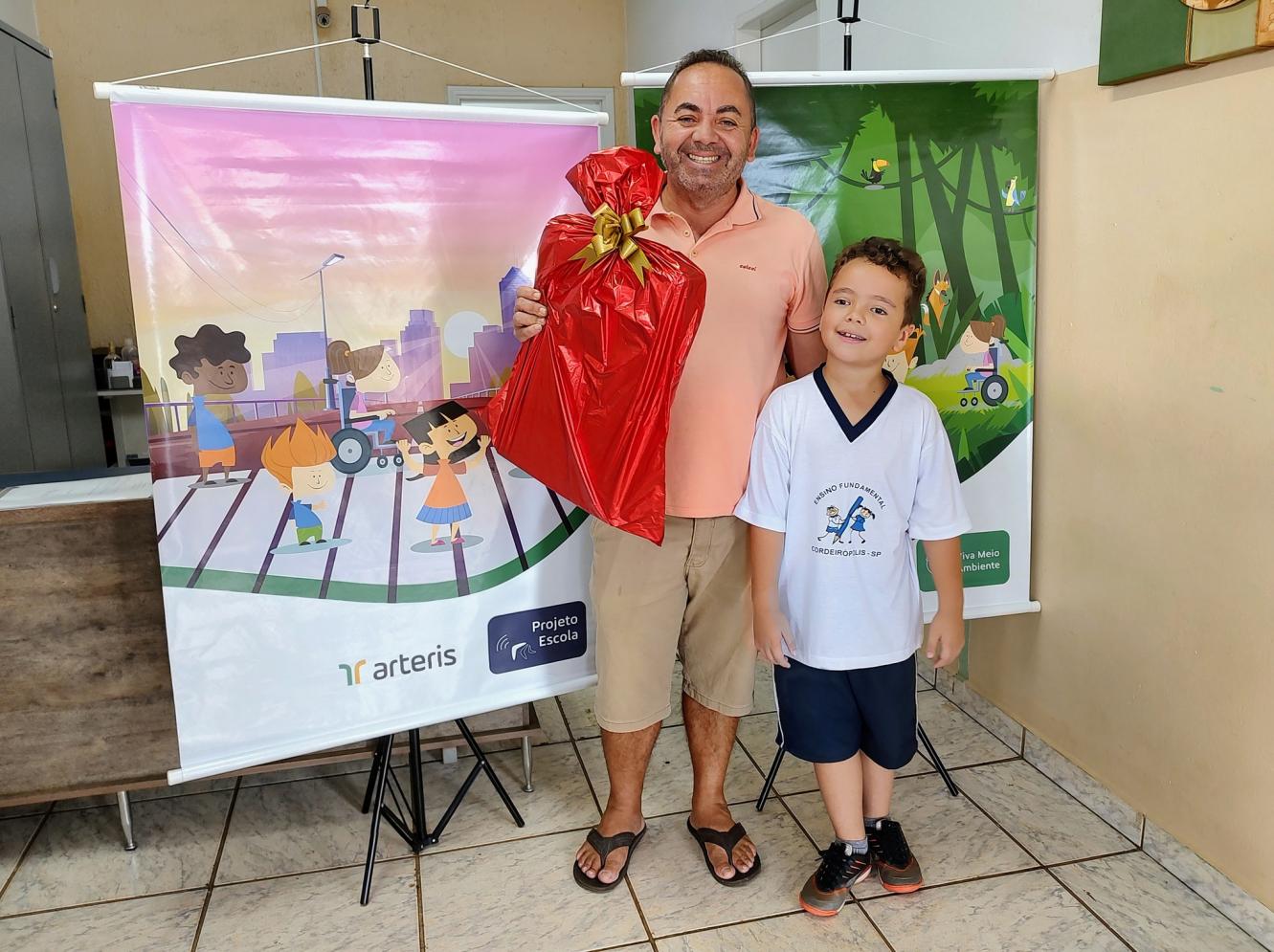 Escola de Cordeirópolis recebe prêmio da Arteris Intervias