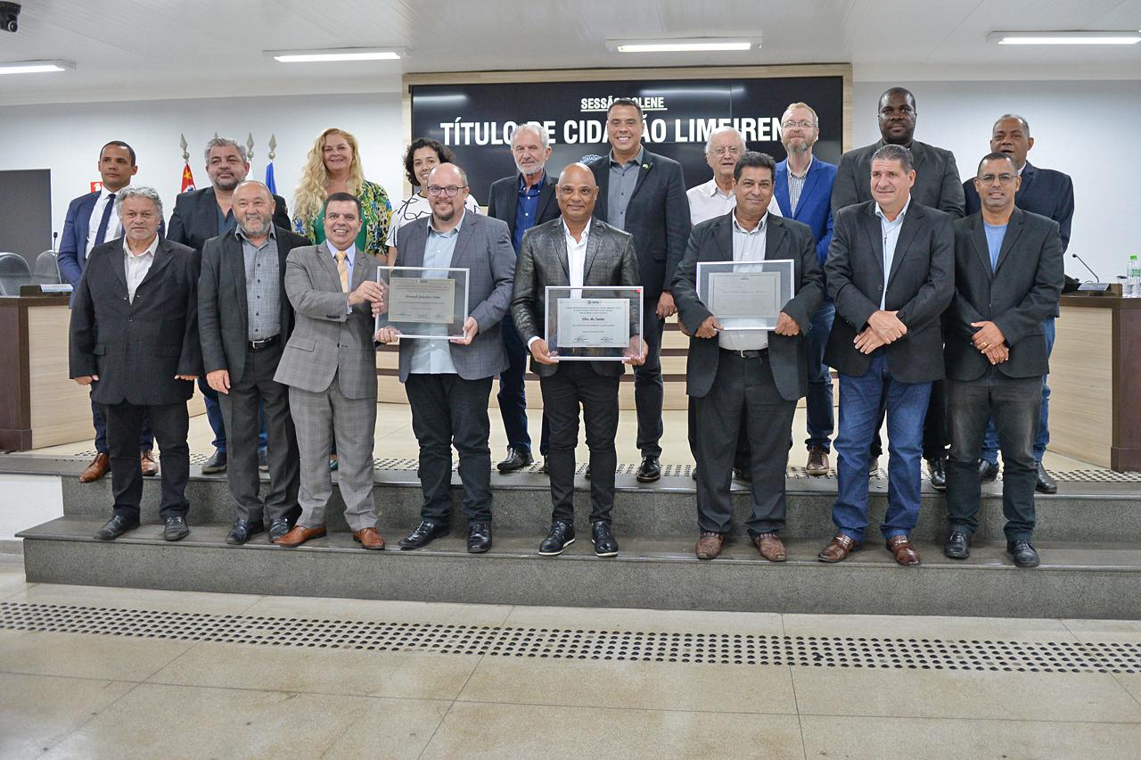 Botion destaca atuação de homenageados com Título de Cidadão Limeirense