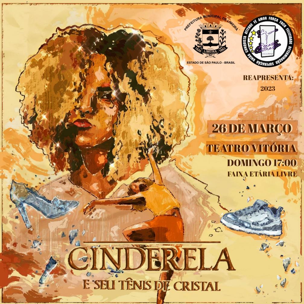 Teatro Vitória em Limeira recebe “Cinderela e Seu Tênis de Cristal” neste domingo