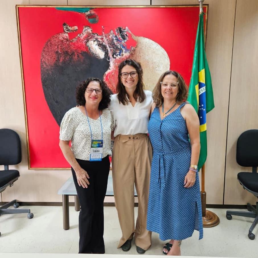 Fátima Celin e Sandra Santos são recebidas no Ministério da Fazenda