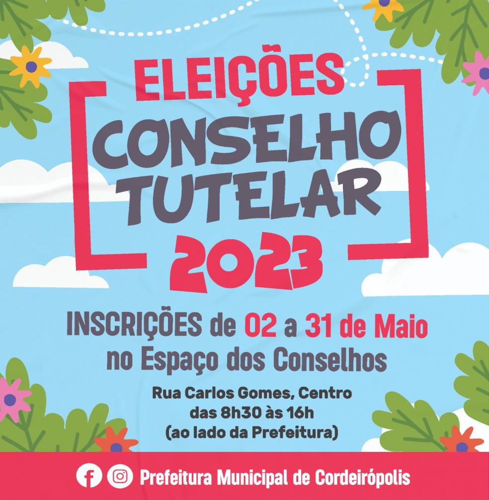 Inscrições para novos conselheiros tutelares estão abertas em Cordeirópolis