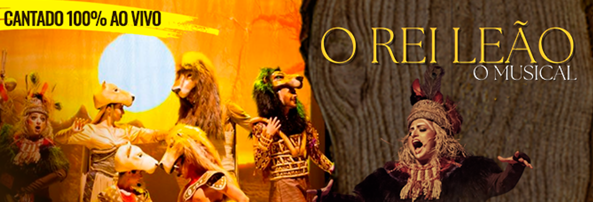 Musical “Rei Leão” é neste domingo no Teatro Vitória em Limeira