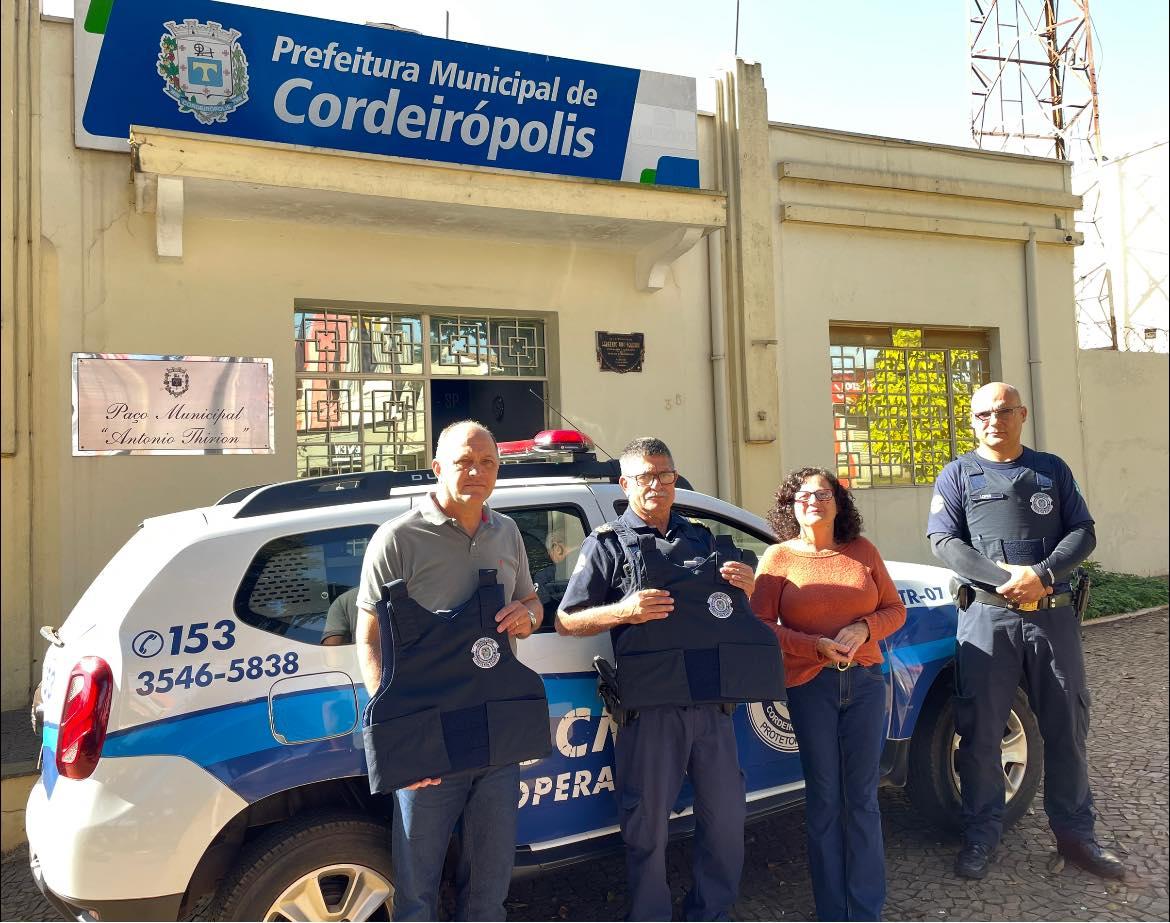 Guarda Municipal recebe mais 45 coletes balísticos da Prefeitura de Cordeirópolis
