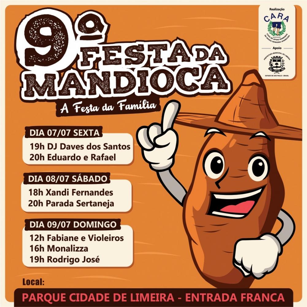 Festa da Mandioca é neste final de semana, no Parque Cidade em Limeira