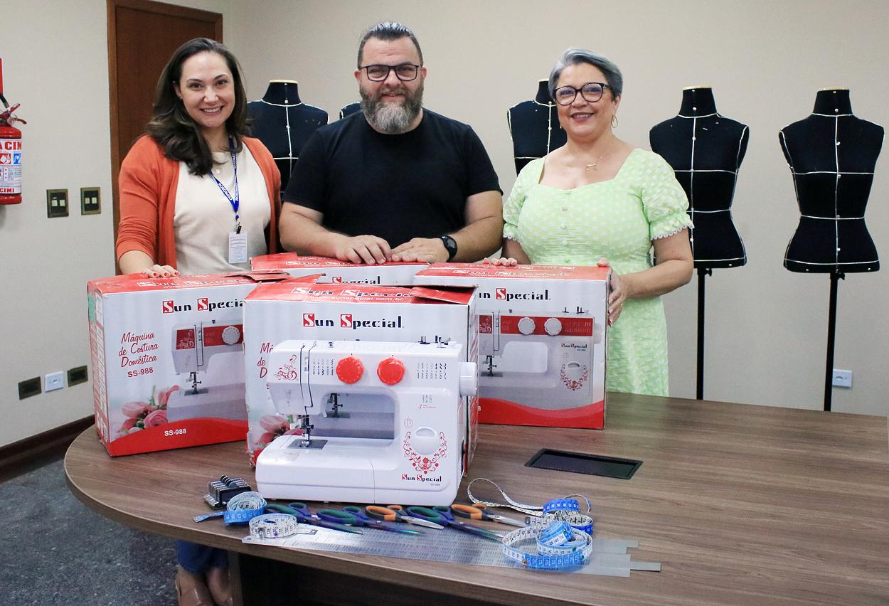 Máquinas de costura são doadas ao Ceprosom em Limeira