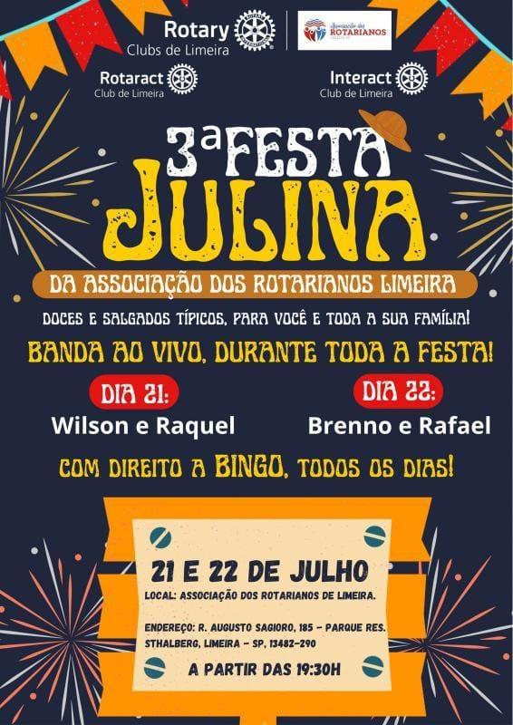 Festa Julina da Associação dos Rotarianos de Limeira acontece neste final de semana
