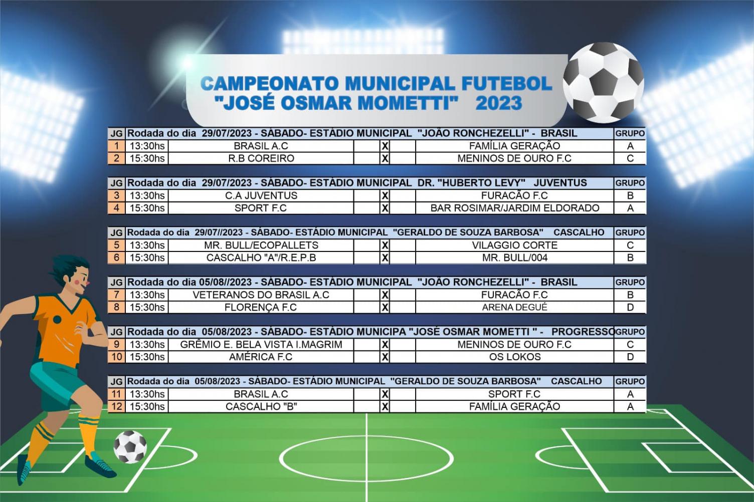 Campeonato Varzeano inicia no próximo sábado (29) em Cordeirópolis