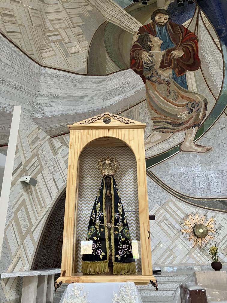 Imagem peregrina de Nossa Senhora Aparecida ficará na Canção Nova por um ano