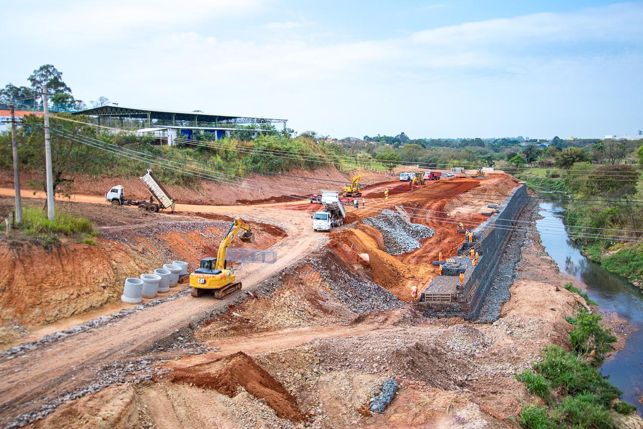 Obras de duplicação do Viaduto Paulo Natal em Limeira atingem 45% de execução