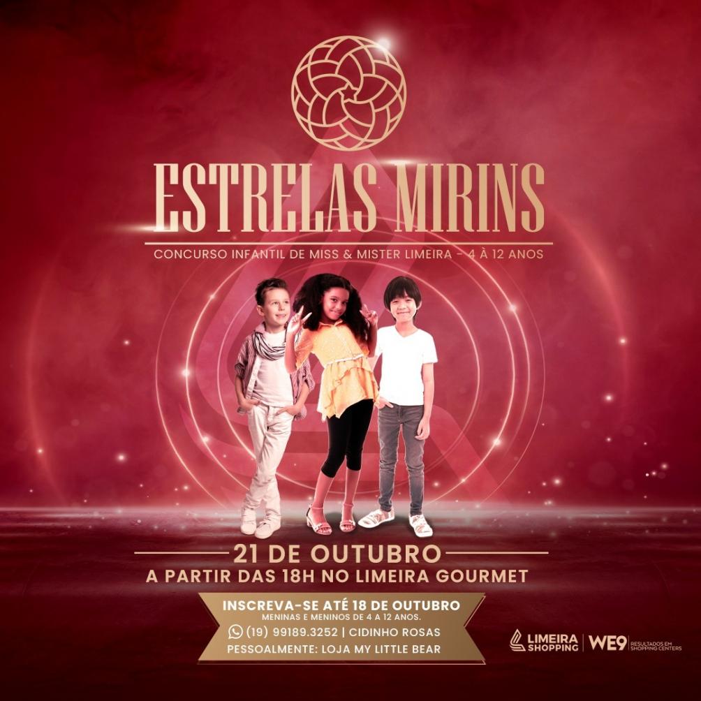 Abertas inscrições do “Estrela Mirins”, concurso e desfile infantil promovido pelo Limeira Shopping