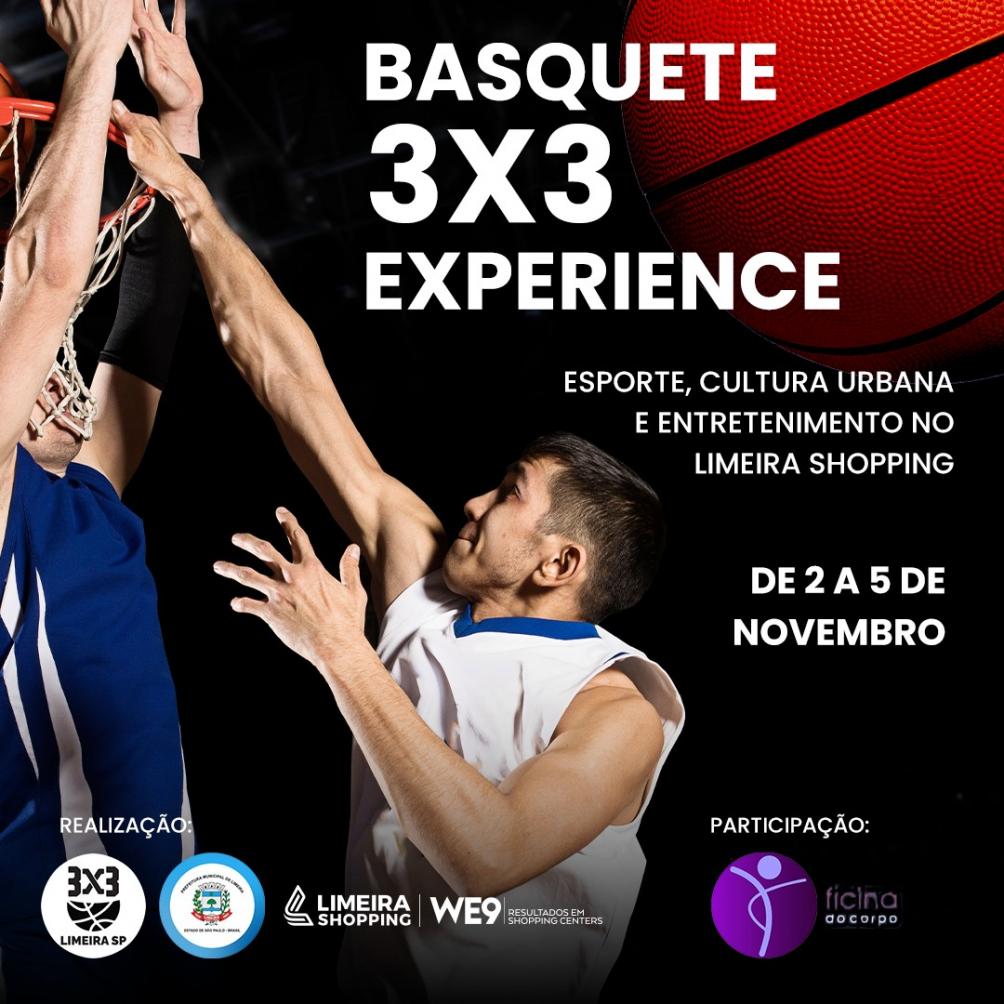 Limeira Shopping sedia evento de Basquete 3x3 em parceria com a Prefeitura