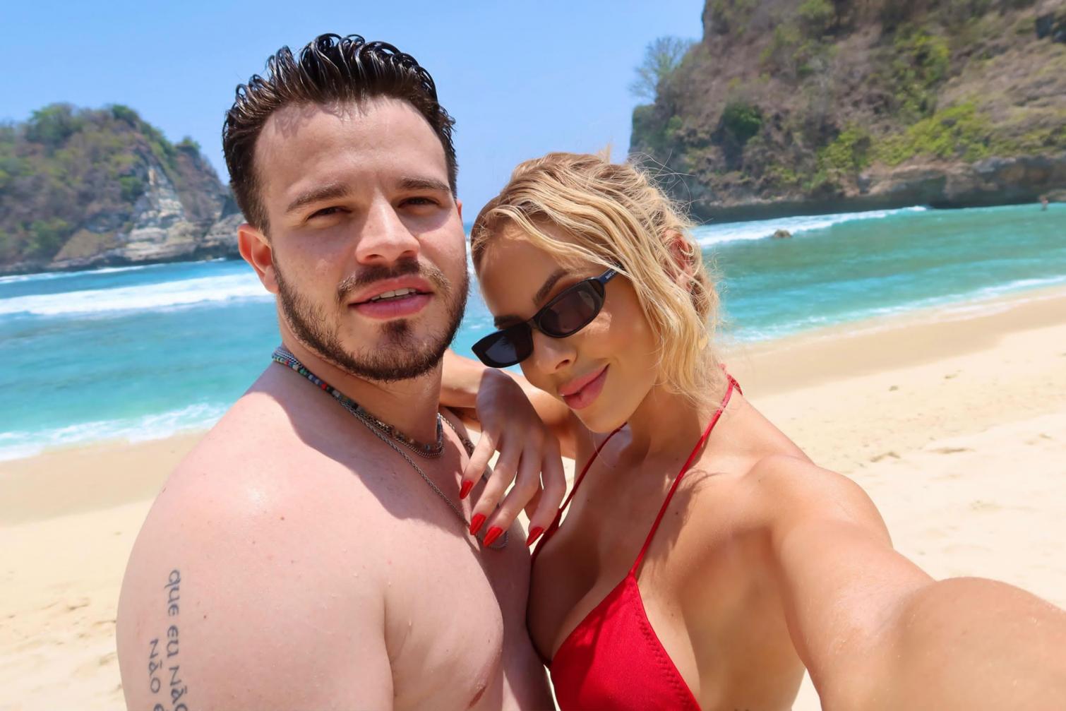 Matheus Fernandes volta de lua de mel e compartilha registros românticos