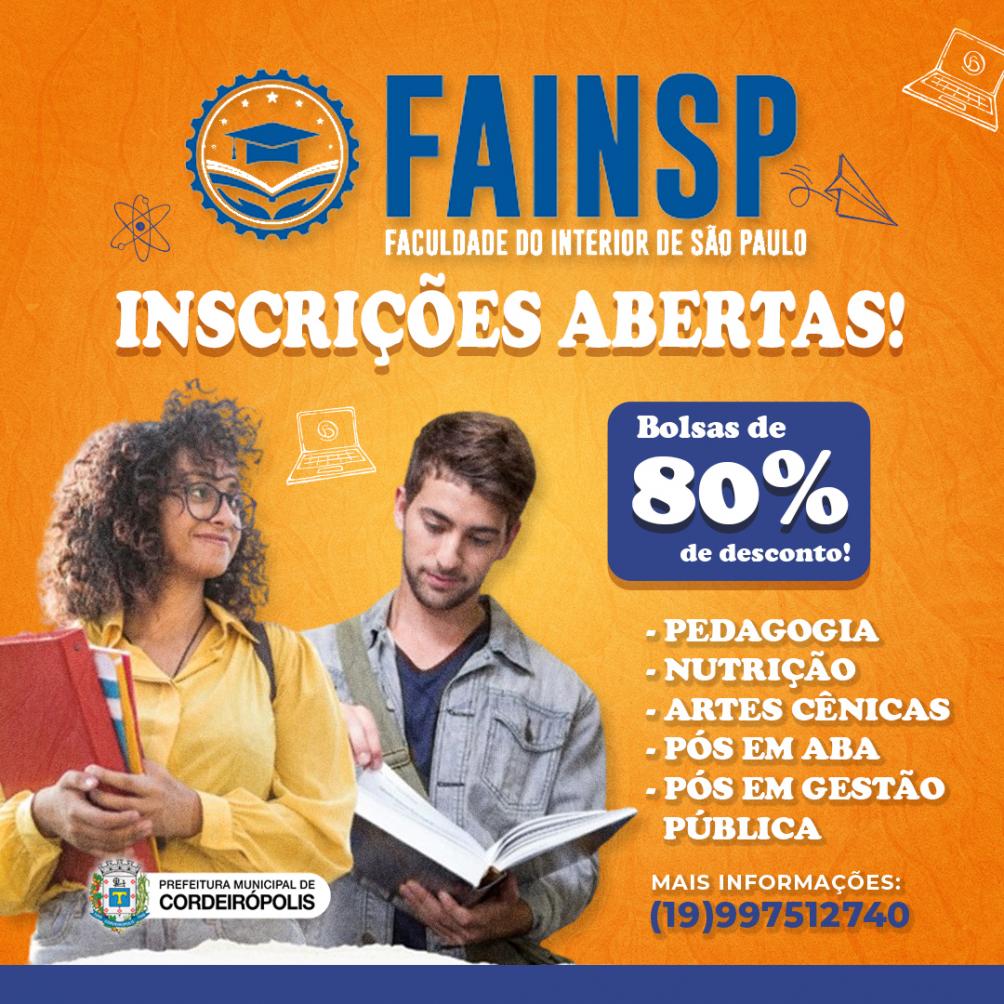 Prefeitura de Cordeirópolis anuncia bolsas de até 80% em cursos de nível superior e pós-graduação