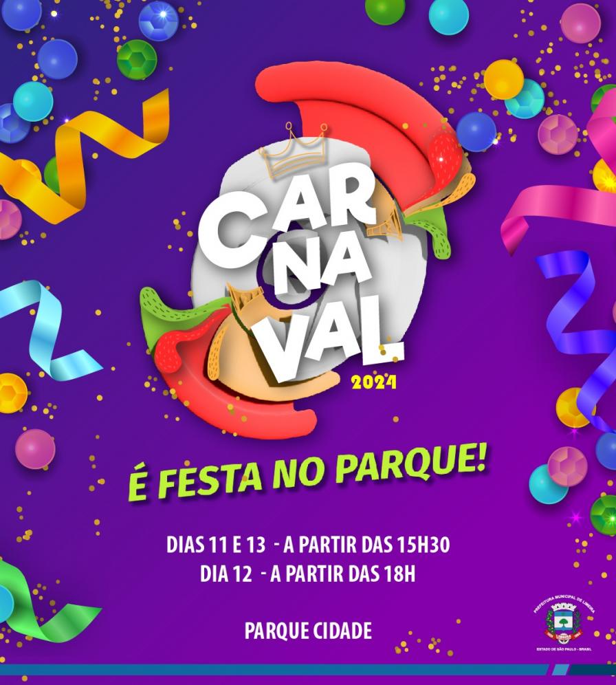 Carnaval de Limeira acontece no Parque Cidade; confira a programação