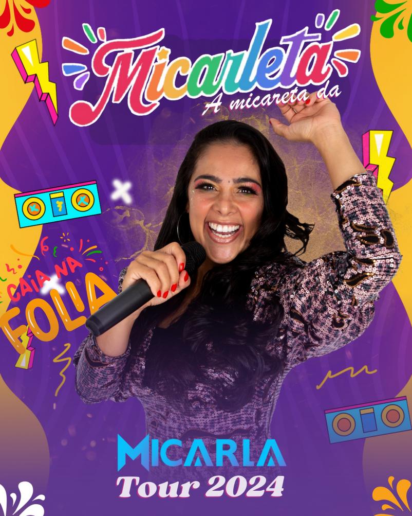 Cantora Micarla explode no Estado do Rio de Janeiro com a turnê “Micarleta”