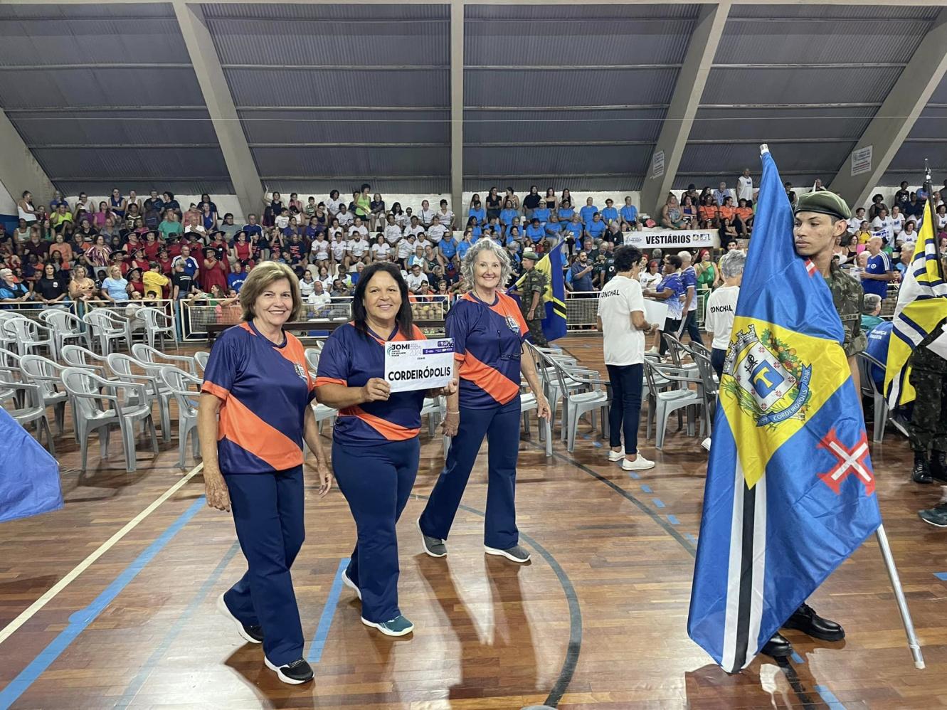 Cordeirópolis participa da cerimônia de abertura dos Jogos da Melhor Idade