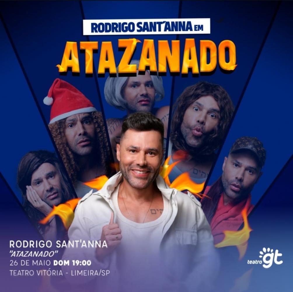 Rodrigo Sant’anna apresenta stand-up em Limeira, neste domingo (26)